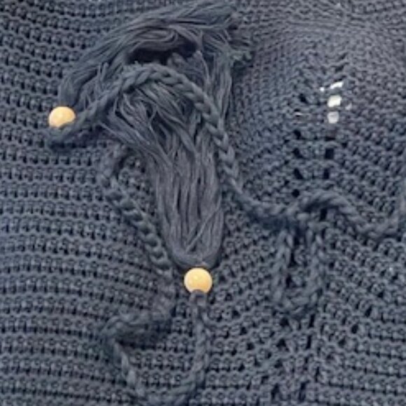 AUDREY PARKS + Francesca's Crochet Black Midi Dress Halter NEW NWT XL - Picture 5 of 10